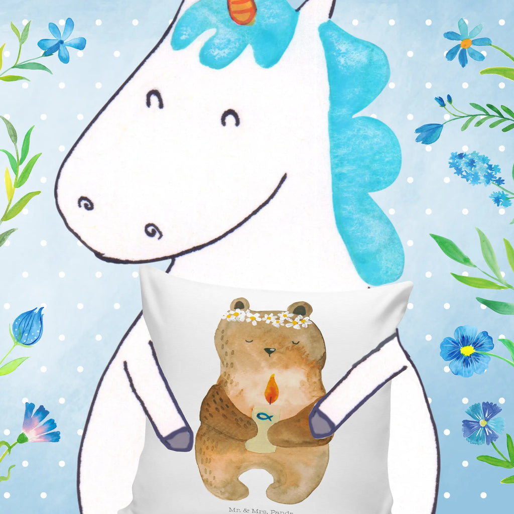 40x40 Kissen Kommunion-Bär Sofakissen, Kopfkissen, Zierkissen, Kissenhülle 40x40, Kissen 40x40 Waschbar, Kissen, Kissenbezüge, Kissen 40x40, Kissenbezug 40x40, Sofakissen 40x40, sitzkissen, Motivkissen, sofakissen, Dekokissen, Couchkissen, Kopfkissen 40x40, Dekokissen 40x40, Kissenhülle, Dekokissen Sofa, Bär, Teddy, Teddybär, katholisch, Kommunion, Gottes Segen, Taufkerze