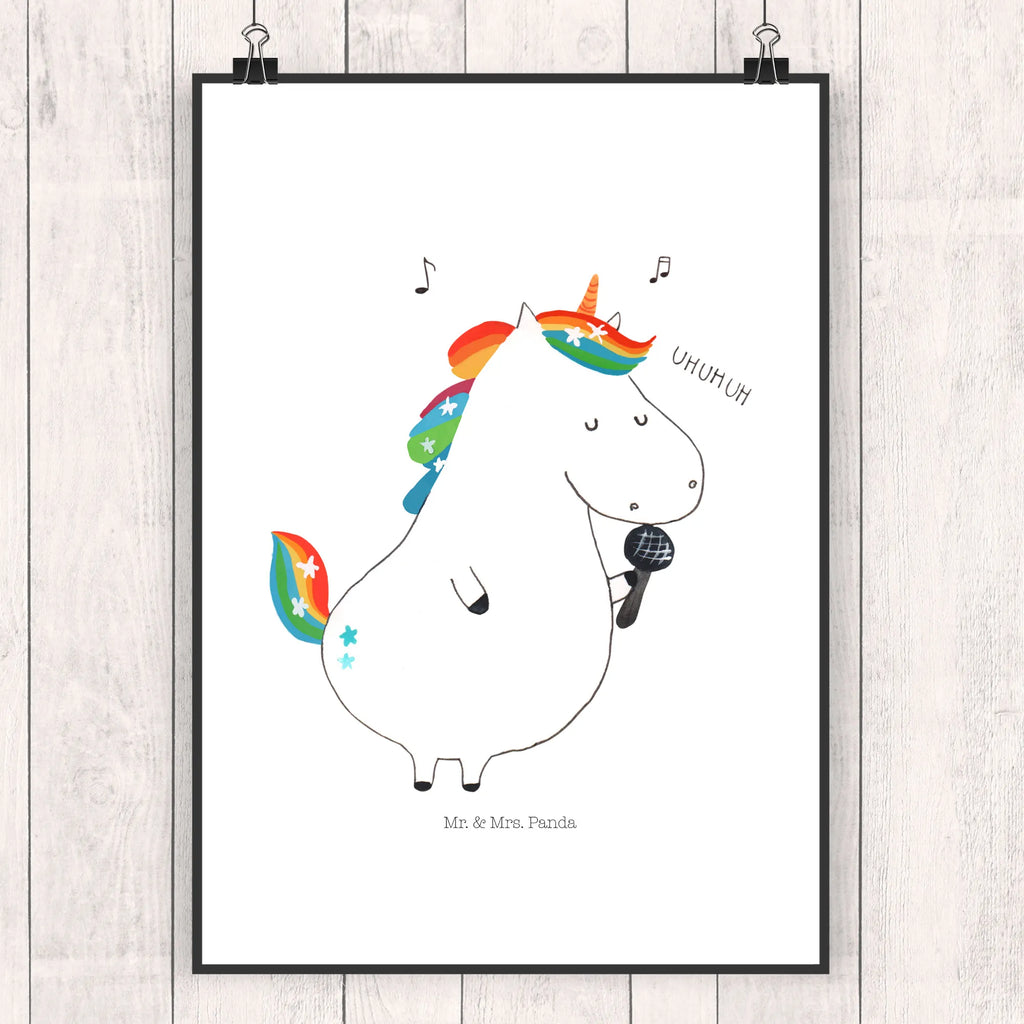 Plakat jednorożec Śpiewak Mr. & Mrs. Panda Poster, wanddeko, Kunstdruck, Plakat, Wandschmuck, Poster, Wandposter, kunst für die wand, Bild für Wand, kunstdruck poster, wanddruck, Bild, Wanddeko Bild, grafikposter, Wanddekoration, Deko Bild, Designposter, Wandbild, Posterdruck, drucke, kunstposter, wandkunst, Einhorn Deko, Einhörner, Einhorn, Unicorn, Party, Geburtstag, Konfetti, Disco, Feier, Sängerin, Fest, Sänger, Glitzer, Freundin