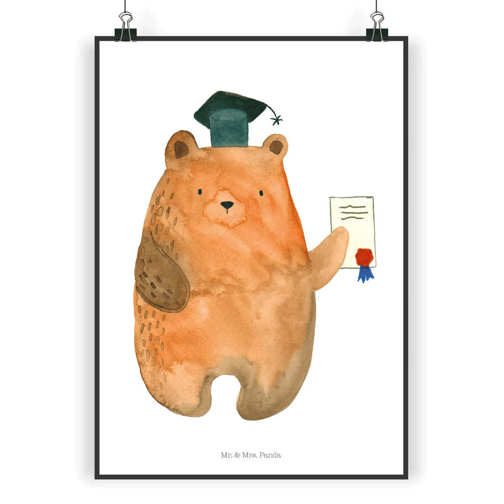 Poster Bär Prüfung kunst für die wand, Wandschmuck, Wandbild, Bild für Wand, Wanddekoration, kunstposter, wandkunst, Designposter, wanddeko, Plakat, grafikposter, Wandposter, Poster, Kunstdruck, Bild, Mr. & Mrs. Panda Poster, kunstdruck poster, Deko Bild, Posterdruck, Wanddeko Bild, wanddruck, drucke, Teddybär, Bär, Teddy, Zeugnis, Abschluss, Prüfung Bestanden, Prüfungen, Abitur, Abschlusszeugnis