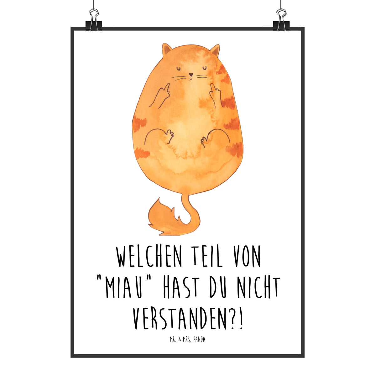 Poster Cat middle finger cat sayings, kitty, cat motto, cat stuff, funny cat gifts, fan merchandise, meow, kitten, housecat, mama cat, love cats, cat image, cat fan, cat lover, cat fancier, cat decoration, tomcat, gift for cat lover, cat owner, funny cats, animal lover, Kitty, Fuck off, Middle finger, Smelly finger, Puss