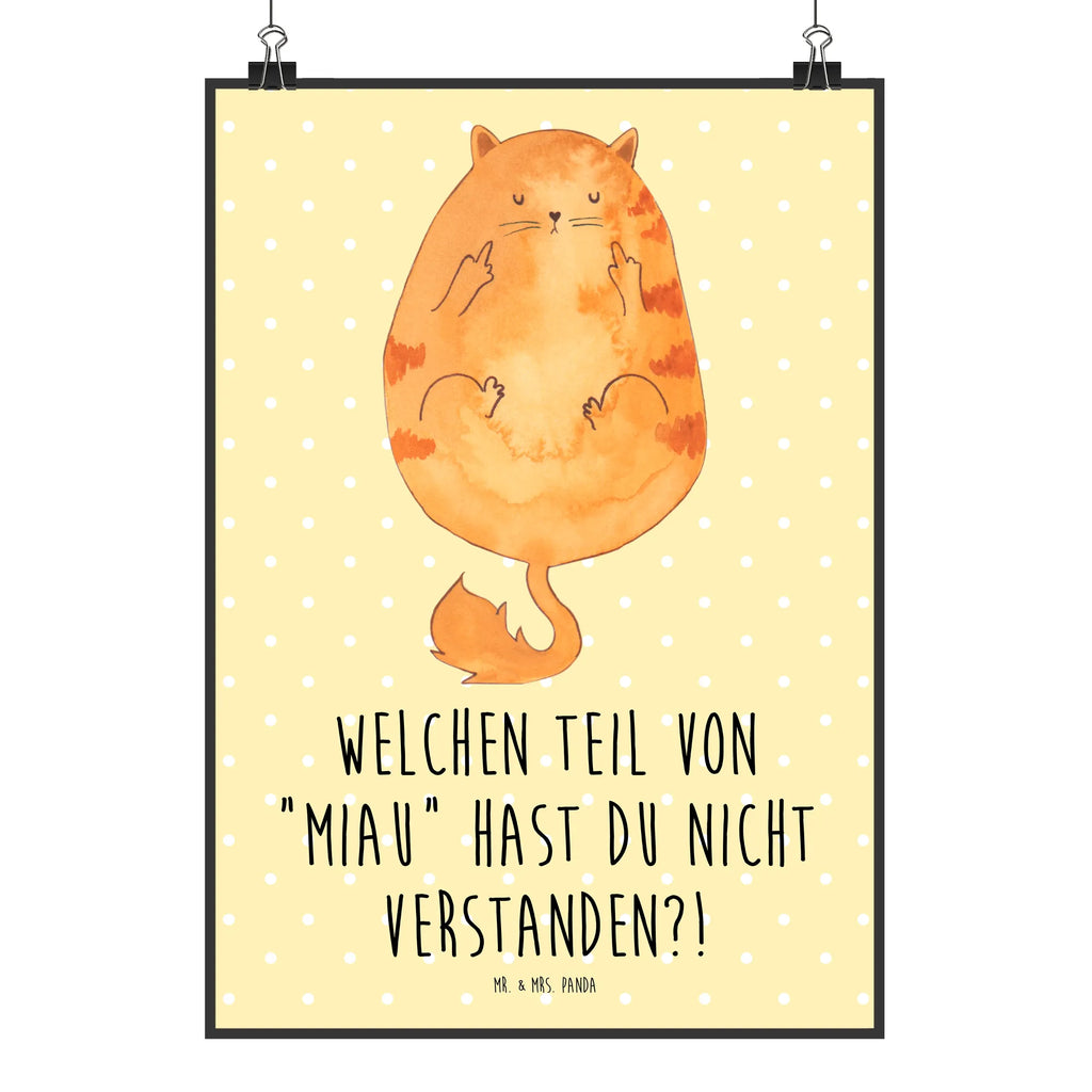 Poster Cat middle finger Wanddekoration, Designposter, Handgemaltes Poster, Poster, Kunstdruck, Küchenposter, Raumdekoration, Posterdruck, Kinderposter, Wanddeko, Bild, Mr. & Mrs. Panda Poster, Wanddeko Bild, Wandposter, Katze, Katzenmotiv, Katzenfan, Katzendeko, Katzenfreund, Katzenliebhaber, Katzenprodukte, Katzenartikel, Katzenaccessoires, Katzensouvenirs, Katzenliebhaberprodukte, Katzenmotive, Cat, Cats, Mietze, Kater, Katzen