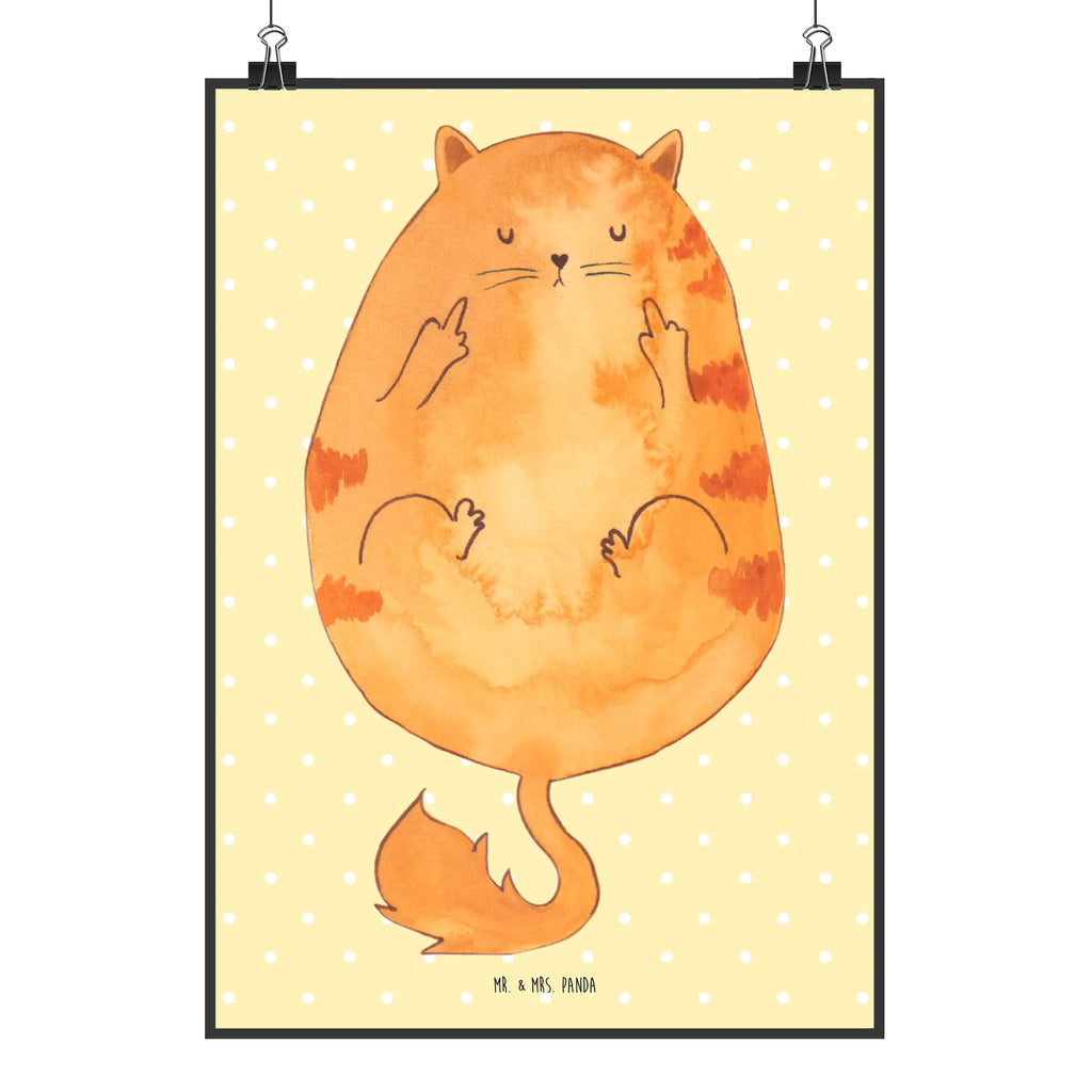 Poster Cat middle finger Wanddekoration, Designposter, Handgemaltes Poster, Poster, Kunstdruck, Küchenposter, Raumdekoration, Posterdruck, Kinderposter, Wanddeko, Bild, Mr. & Mrs. Panda Poster, Wanddeko Bild, Wandposter, Katze, Katzenmotiv, Katzenfan, Katzendeko, Katzenfreund, Katzenliebhaber, Katzenprodukte, Katzenartikel, Katzenaccessoires, Katzensouvenirs, Katzenliebhaberprodukte, Katzenmotive, Cat, Cats, Mietze, Kater, Katzen