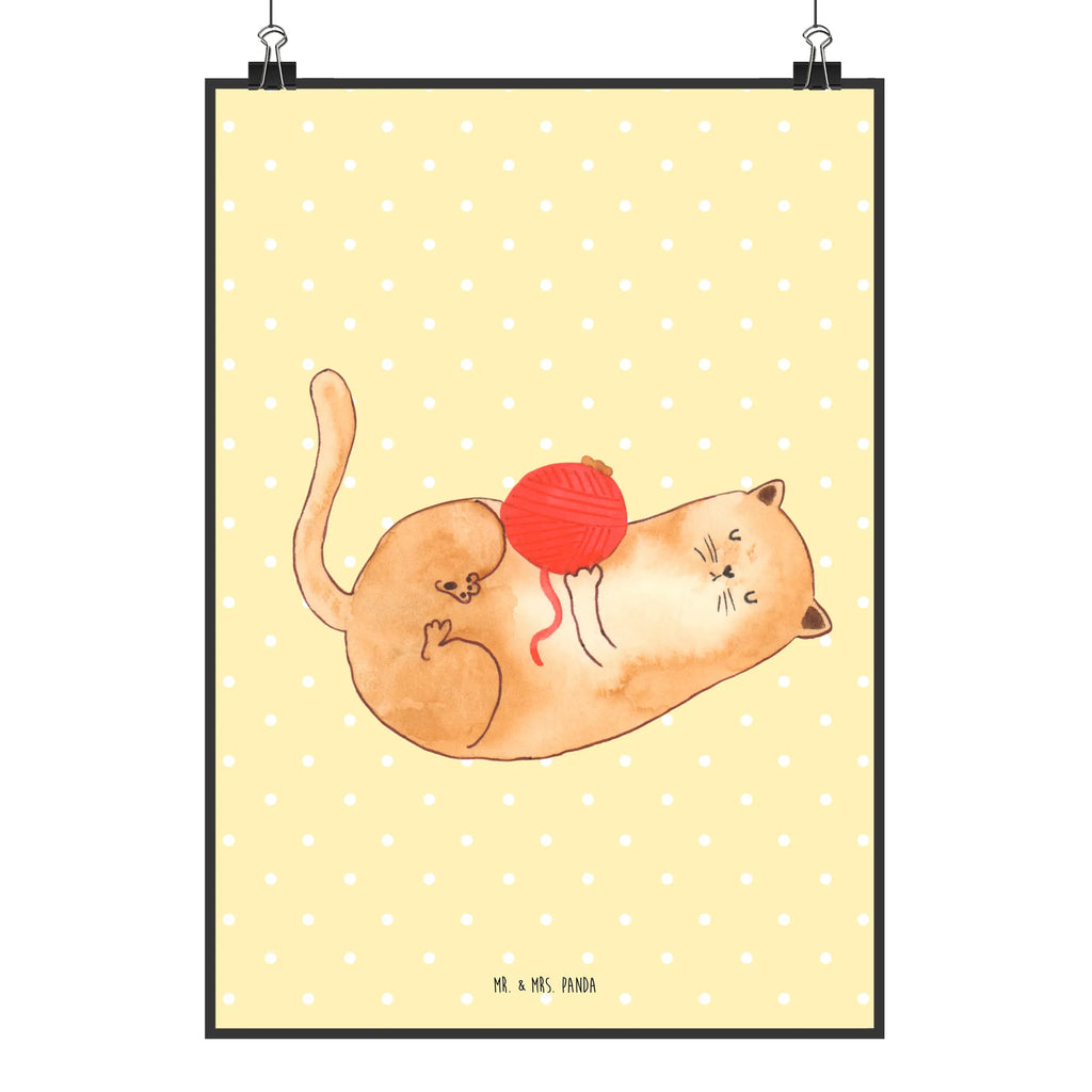 Plakat kot wełna kunstdruck poster, Poster, wanddruck, drucke, wandkunst, kunstposter, Wandbild, Kunstdruck, Deko Bild, Posterdruck, Bild für Wand, Wanddekoration, kunst für die wand, Designposter, Wandschmuck, wanddeko, Wandposter, Plakat, Mr. & Mrs. Panda Poster, grafikposter, Wanddeko Bild, Bild, Katze, Katzenprodukte, Katzendeko, Katzenaccessoires, Katzensouvenirs, Katzenfan, Katzenfreund, Katzenliebhaberprodukte, Katzenmotive, Katzenmotiv, Katzenartikel, Katzenliebhaber, Haustier, Kater, Spiel, Katzenbesitzerin, Cat, Wollknäuel, Verspielt, Cats, Mietze, Katzen, Spielen, Katzenhalter, Wolle