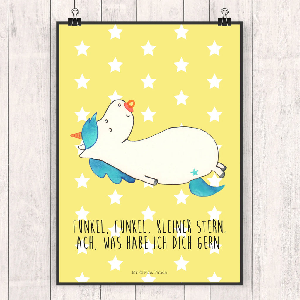 Plakat Jednorożec smoczek Jednorożec, jednorożce, dekoracje jednorożca, jednorożec