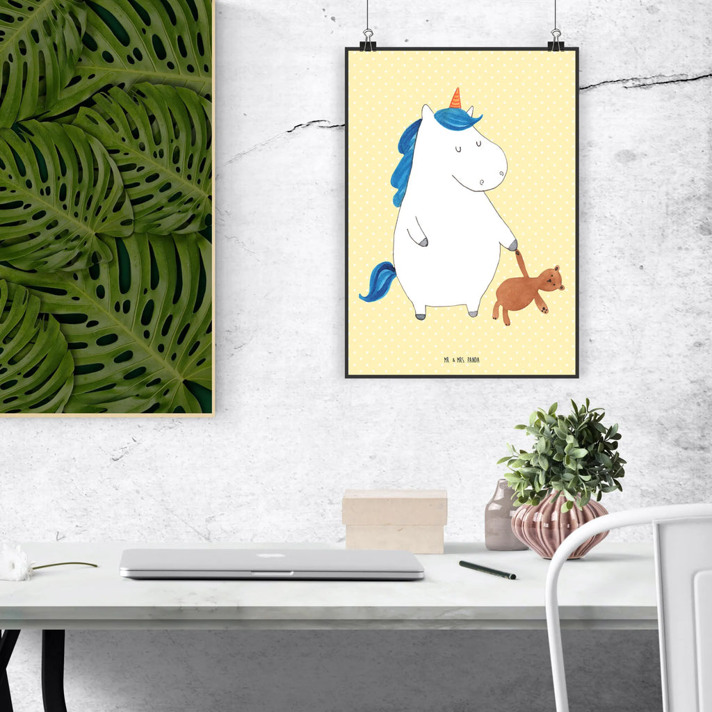 Poster unicorn teddy wanddeko, Plakat, Poster, Designposter, Mr. & Mrs. Panda Poster, wanddruck, Wandbild, Deko Bild, drucke, Wanddekoration, Wandposter, Posterdruck, wandkunst, Bild, Kunstdruck, kunst für die wand, kunstdruck poster, Bild für Wand, grafikposter, Wandschmuck, Wanddeko Bild, kunstposter, Einhorn Deko, Einhörner, Einhorn, Unicorn, Single, Bett, schlafen, Freundin, Singleleben, Träumen, Gute Nacht