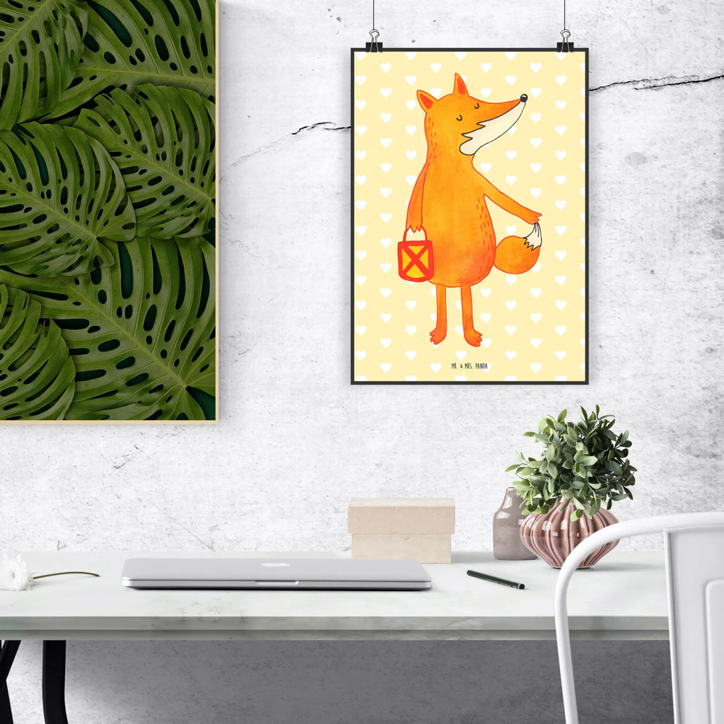 Poster Fox Lantern Wandschmuck, Posterdruck, Wanddeko Bild, wanddeko, kunstdruck poster, wanddruck, Plakat, Poster, wandkunst, Wandposter, kunst für die wand, kunstposter, Wanddekoration, Mr. & Mrs. Panda Poster, grafikposter, Wandbild, drucke, Bild, Bild für Wand, Kunstdruck, Designposter, Deko Bild, Fuchs, Laternenumzug, Liebeskummer Spruch, Cäsar Otto Hugo Flaischlen, Sankt Martin, Spruch Trösten, Füchse, Aufmuntern, Laterne
