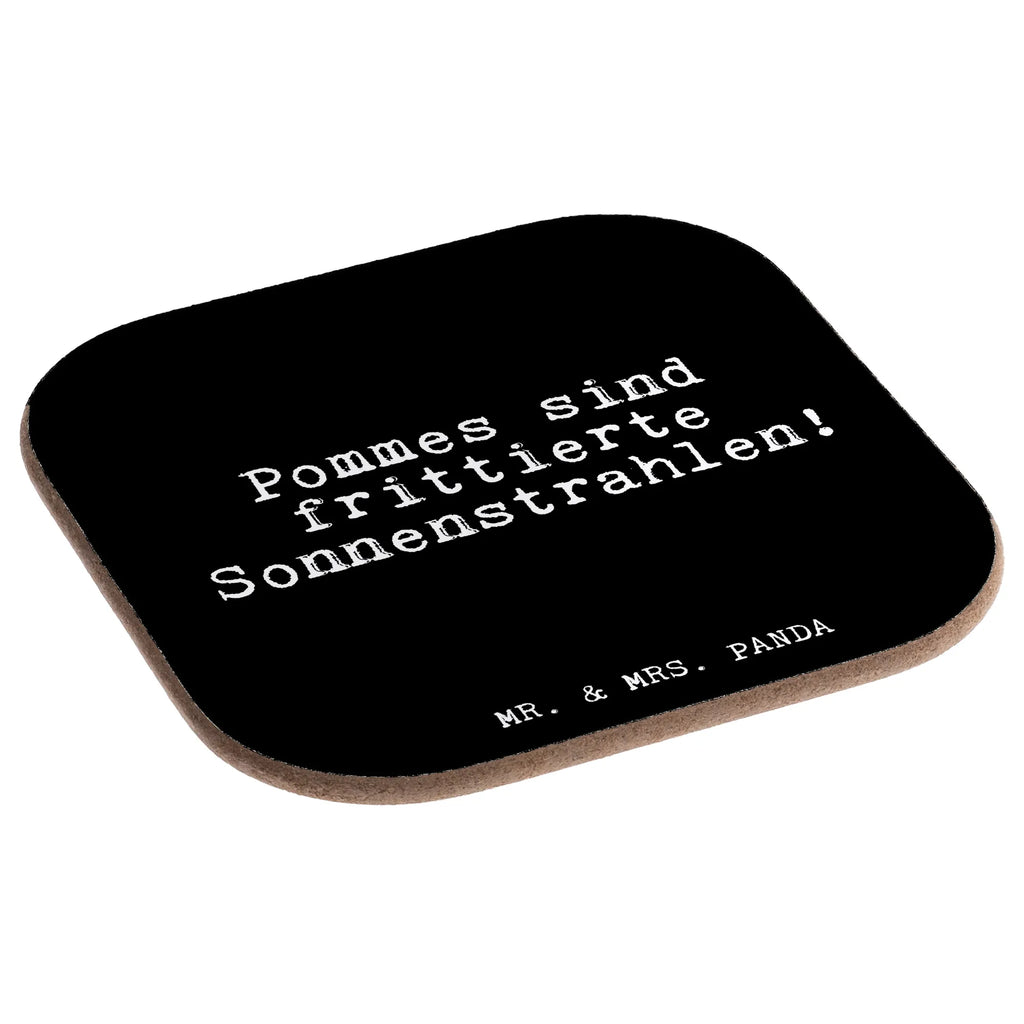 Quadratische Untersetzer Fun Talk Pommes sind frittierte Sonnenstrahlen! Korkuntersetzer, Glasuntersetzer, Untersetzer, Untersetzer Gläser, Untersetzer für Gläser, Getränkeuntersetzer, Bierdeckel, Untersetzer aus Holz, Untersetzer Design, Tassen Untersetzer, Holzuntersetzer, Untersetzer Holz, Spruch, Sprüche, lustige Sprüche, Weisheiten, Zitate, Spruch Geschenke, Glizer Spruch Sprüche Weisheiten Zitate Lustig Weisheit Worte