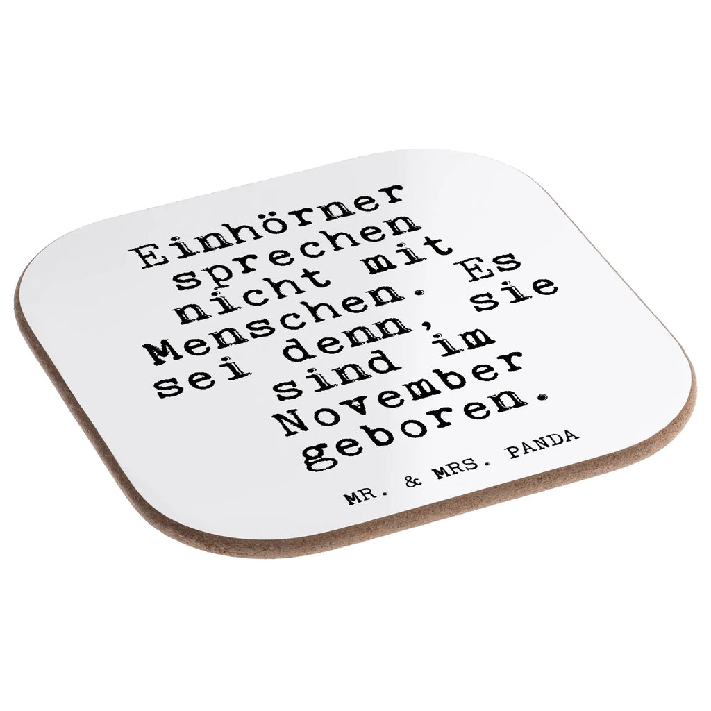 Podkładka Einhörner sprechen nicht mit... Przysłowie, przysłowia, zabawne przysłowia, mądrości, cytaty, prezenty z przysłowiami