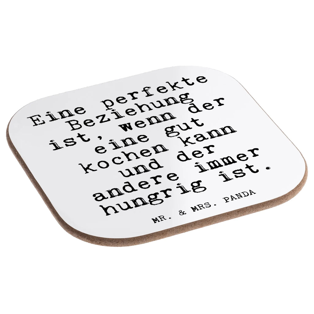 Square coaster Eine perfekte Beziehung ist,... glass coasters, gift, party, presents, gifts, breakfast, Coasters, saying, sayings, funny, wisdom, quotes, Glizzer Spell Proverbs Wisdom Quotes Funny Wisdom Words