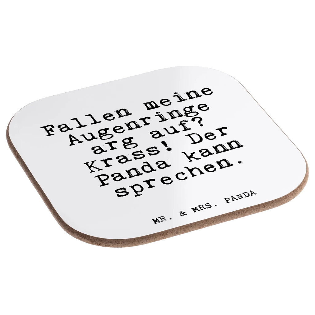 Square coaster Fallen meine Augenringe arg... gifts, glass coasters, breakfast, Coasters, presents, gift, party, saying, sayings, funny, wisdom, quotes, Glizzer Spell Proverbs Wisdom Quotes Funny Wisdom Words