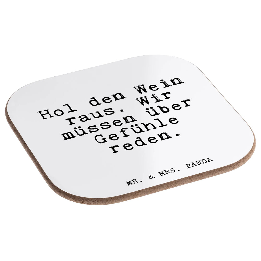 Square coaster Hol den Wein raus.... party, breakfast, presents, gifts, gift, glass coasters, Coasters, saying, sayings, funny, wisdom, quotes, Glizzer Spell Proverbs Wisdom Quotes Funny Wisdom Words