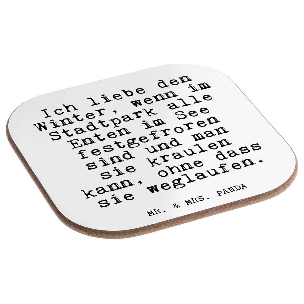 Podkładka Ich liebe den Winter,... Przysłowie, przysłowia, zabawne przysłowia, mądrości, cytaty, prezenty z przysłowiami