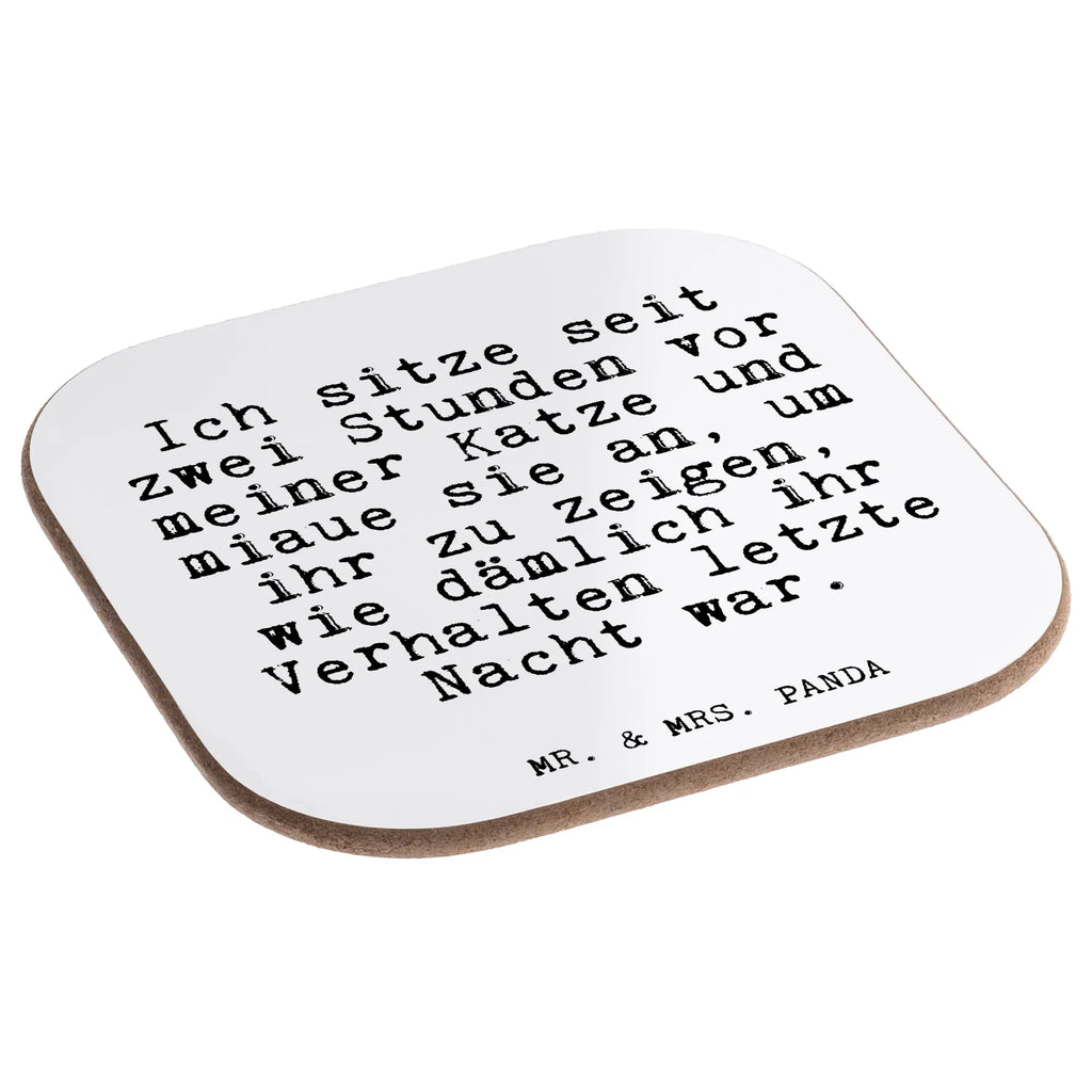Square coaster Ich sitze seit zwei... glass coasters, gifts, breakfast, presents, party, Coasters, gift, saying, sayings, funny, wisdom, quotes, Glizzer Spell Proverbs Wisdom Quotes Funny Wisdom Words
