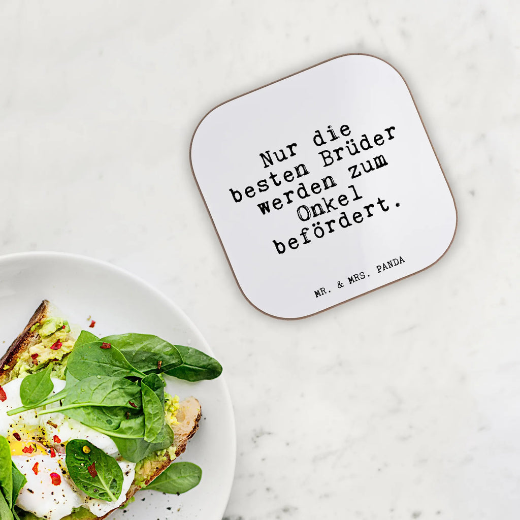 Square coaster Nur die besten Brüder... glass coasters, Coasters, gift, breakfast, party, presents, gifts, saying, sayings, funny, wisdom, quotes, Glizzer Spell Proverbs Wisdom Quotes Funny Wisdom Words