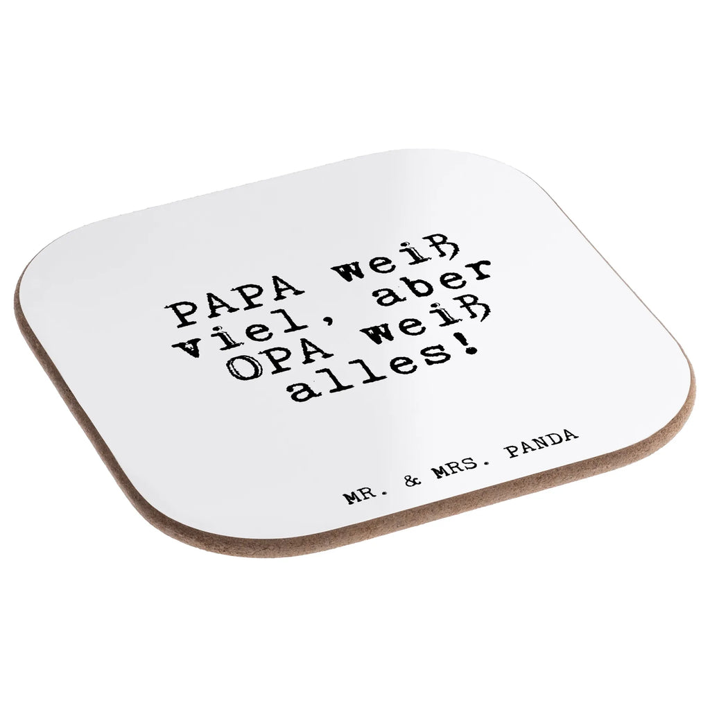 Podkładka PAPA weiß viel, aber... Przysłowie, przysłowia, zabawne przysłowia, mądrości, cytaty, prezenty z przysłowiami