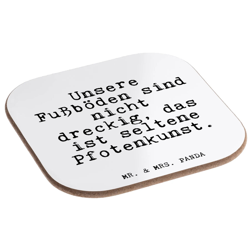 Square coaster Unsere Fußböden sind nicht... gift, Coasters, glass coasters, breakfast, gifts, presents, party, saying, sayings, funny, wisdom, quotes, Glizzer Spell Proverbs Wisdom Quotes Funny Wisdom Words