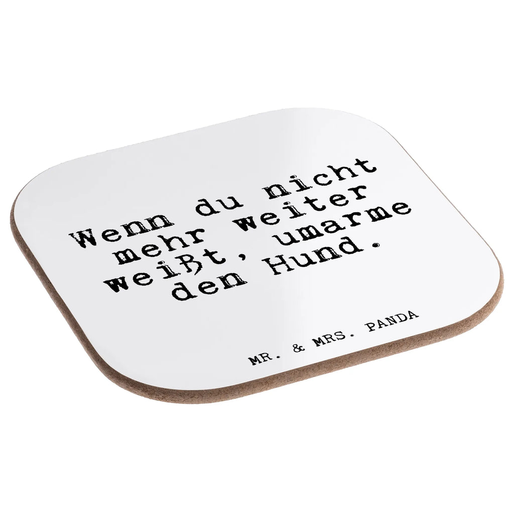 Square coaster Wenn du nicht mehr... presents, breakfast, gift, Coasters, glass coasters, gifts, party, saying, sayings, funny, wisdom, quotes, Glizzer Spell Proverbs Wisdom Quotes Funny Wisdom Words