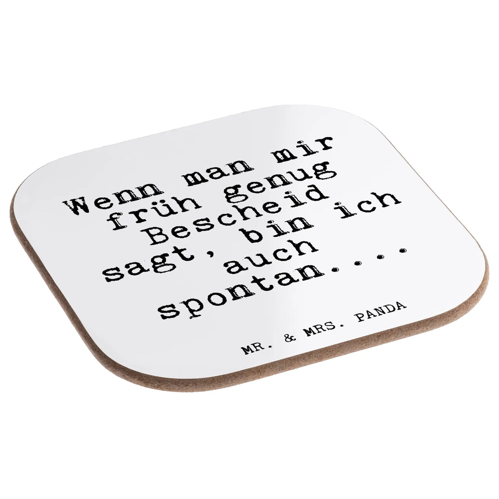 Square coaster Wenn man mir früh... party, breakfast, Coasters, gift, presents, glass coasters, gifts, saying, sayings, funny, wisdom, quotes, Glizzer Spell Proverbs Wisdom Quotes Funny Wisdom Words