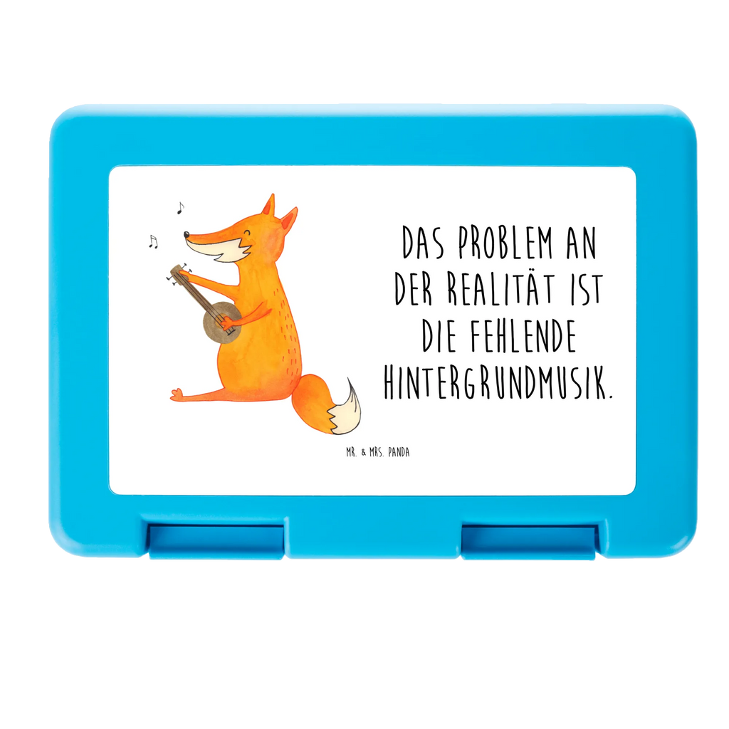 Pudełko na kanapki Lis gitara Brotbox, Snackbox, Lunch box, Butterbrotdose, Brotzeitbox, Fuchs, Füchse, Geschenk Musiker, Musik Spruch, Musikerin, Sänger, Sängerin, Gitarre