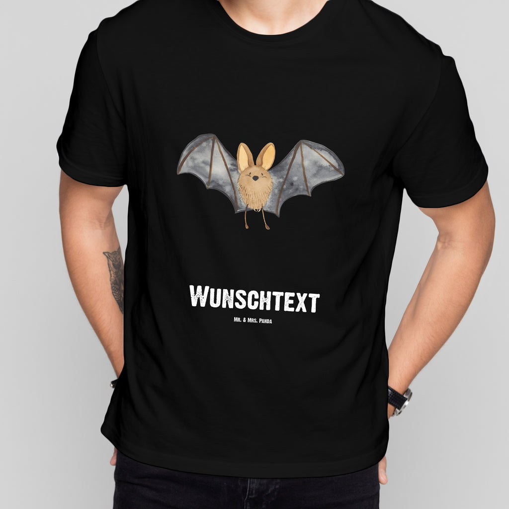 Personalisiertes T-Shirt Fledermaus Flügel T-Shirt Personalisiert, T-Shirt mit Namen, T-Shirt mit Aufruck, Männer, Frauen, Tiermotive, Gute Laune, lustige Sprüche, Tiere