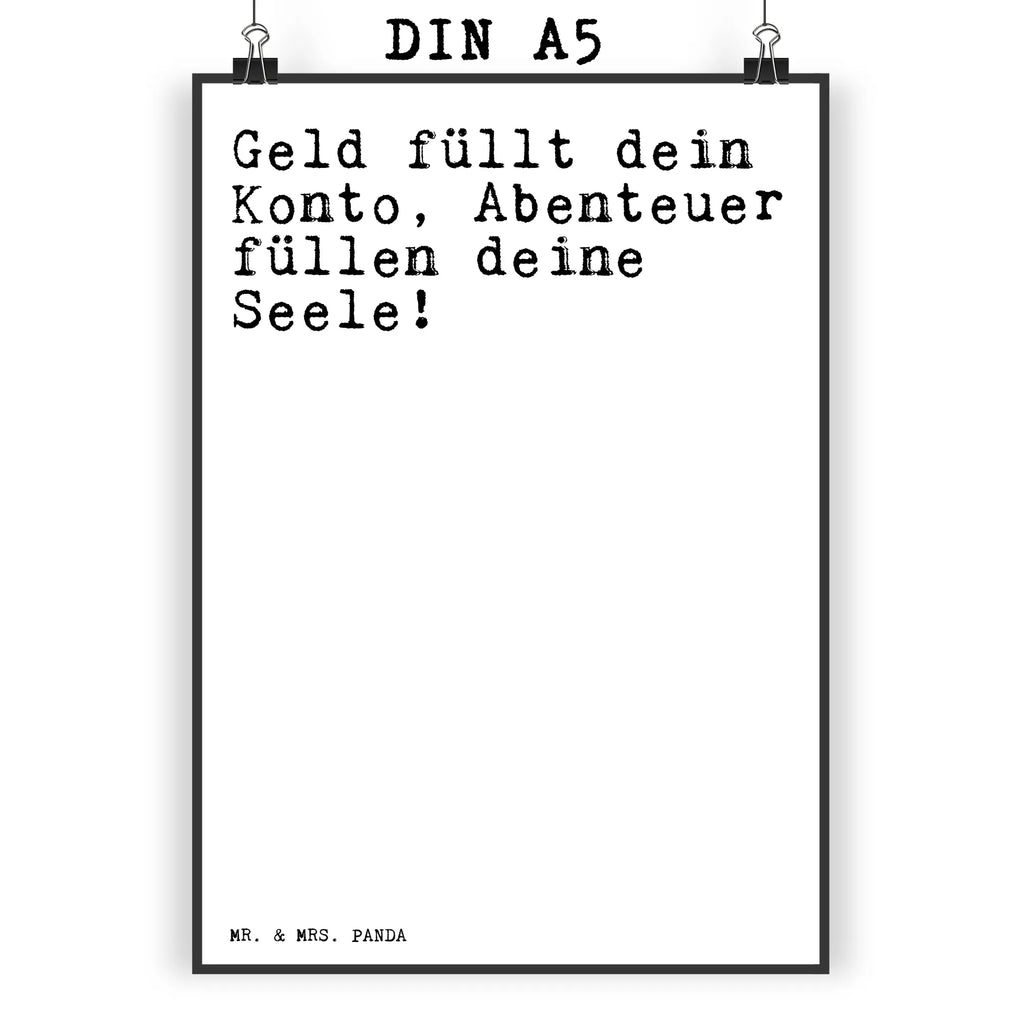Poster Geld füllt dein Konto,... Handgemaltes Poster, Wanddekoration, Designposter, Küchenposter, Poster, Wanddeko, Wandposter, Posterdruck, Bild, Kunstdruck, Raumdekoration, Wanddeko Bild, Kinderposter, Mr. & Mrs. Panda Poster, Spruch, Sprüche, lustige Sprüche, Weisheiten, Zitate, Spruch Geschenke, Spruch Sprüche Weisheiten Zitate Lustig Weisheit Worte