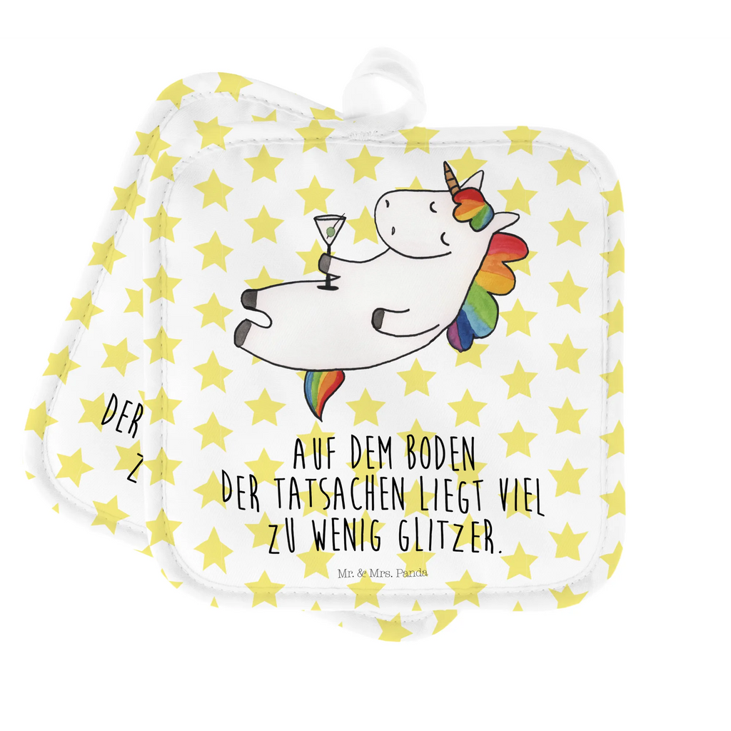 2er Set Topflappen  Einhorn Cocktail Ofenhandschuh, Topfhandschuh, Topfuntersetzer, Topfhandschuhe, Ofenhandschuhe, Schöne Topflappen, Topflappen mit Spruch, Topflappen, Topflappen 2er Set, Topflappen Set, Topflappen lustig, Topflappenset, Einhorn, Einhörner, Einhorn Deko, Unicorn, Freundin, Party, Geburtstag, Sekt, Cuba Libre, Caipirinha, lustig, Glitzer, Rum, Spruch, Spaß, Feiern, witzig