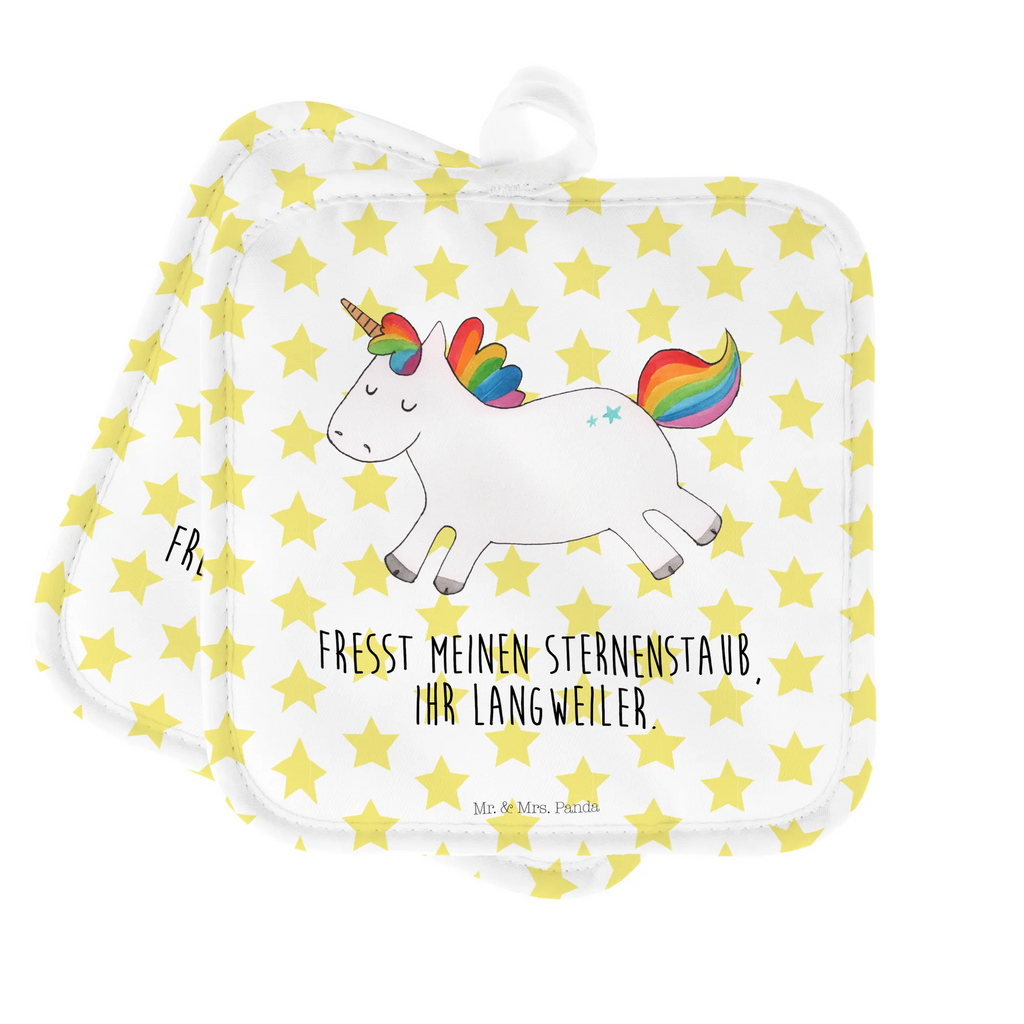 2er Set Topflappen  Einhorn Happy Topflappen Set, Topfuntersetzer, Topflappen mit Spruch, Topflappen lustig, Topfhandschuh, Ofenhandschuh, Schöne Topflappen, Topflappen 2er Set, Topflappenset, Topflappen, Ofenhandschuhe, Topfhandschuhe, Einhorn, Einhörner, Einhorn Deko, Unicorn, fröhlich, glücklich, witzig, Lächeln, Spaß, spannend, Lebensfreude, Lachen, Freude
