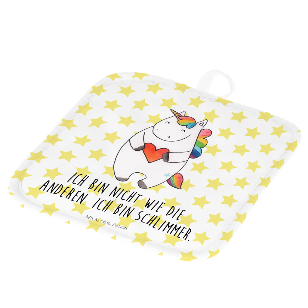 Pot holder unicorn Heart Topfhandschuhe, 2er Set Topflappen, Topflappenset, Topflappen, Topflappen 2er Set, Topflappen Set, topfhalter, Topfuntersetzer, Einhörner, Einhorn Deko, Unicorn, Einhorn, böse, Anders, Witzig, Freundin, Herz, Lustig, Schlimm, Bunt