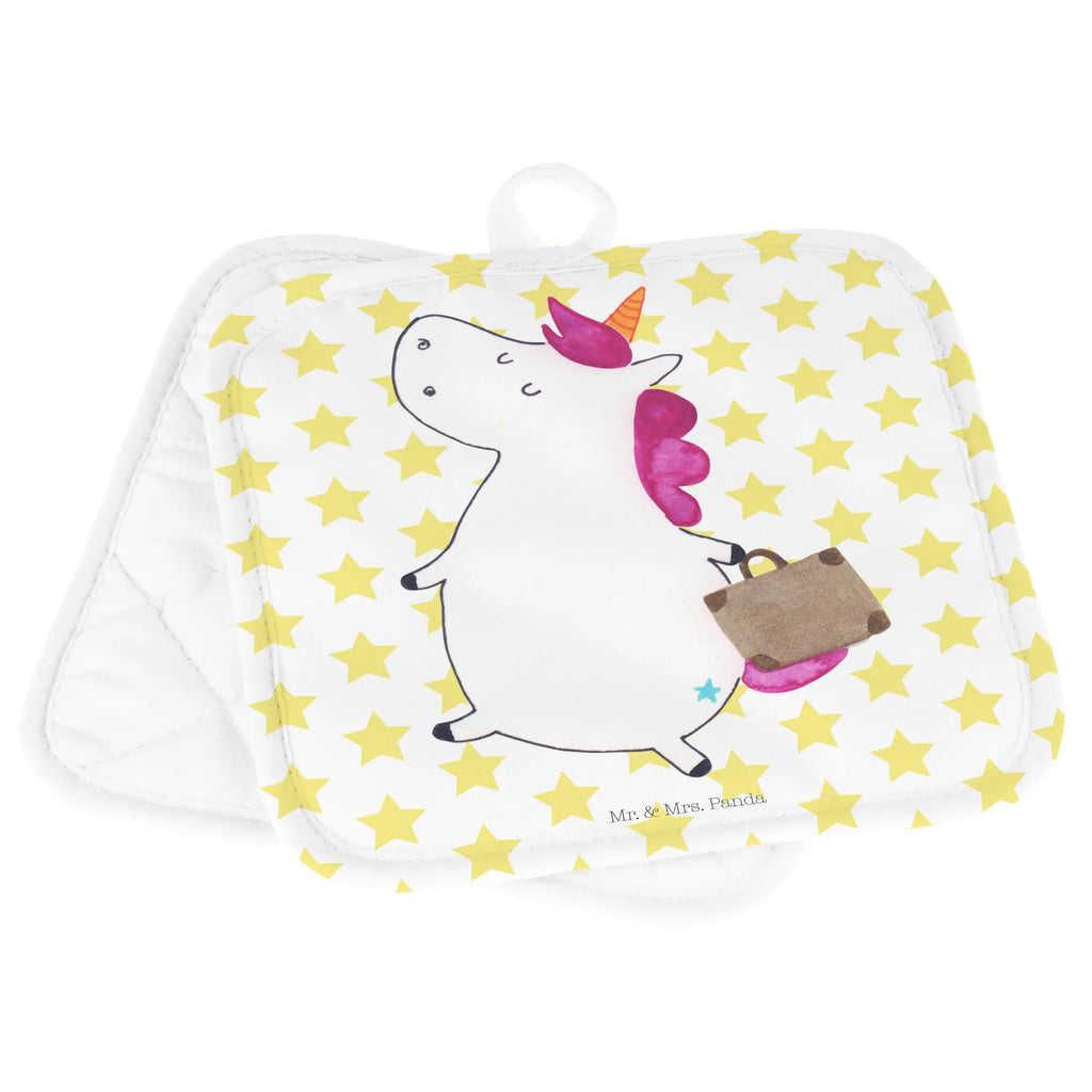 2er Set Topflappen  Einhorn Koffer Topflappen lustig, Topflappen mit Spruch, Topflappenset, Schöne Topflappen, Topflappen, Topflappen 2er Set, Topflappen Set, Topfuntersetzer, Ofenhandschuhe, Ofenhandschuh, Topfhandschuh, Topfhandschuhe, Einhorn, Einhörner, Einhorn Deko, Unicorn, Gepäck, lustig, Reise, Abenteuer, witzig, Kind, Koffer, Verreisen, unicorn, albern, Spaß, Erwachsen