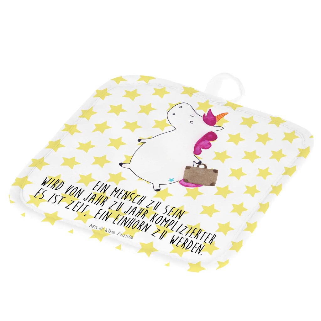 2er Set Topflappen  Einhorn Koffer Topflappen lustig, Topflappen mit Spruch, Topflappenset, Schöne Topflappen, Topflappen, Topflappen 2er Set, Topflappen Set, Topfuntersetzer, Ofenhandschuhe, Ofenhandschuh, Topfhandschuh, Topfhandschuhe, Einhorn, Einhörner, Einhorn Deko, Unicorn, Gepäck, lustig, Reise, Abenteuer, witzig, Kind, Koffer, Verreisen, unicorn, albern, Spaß, Erwachsen