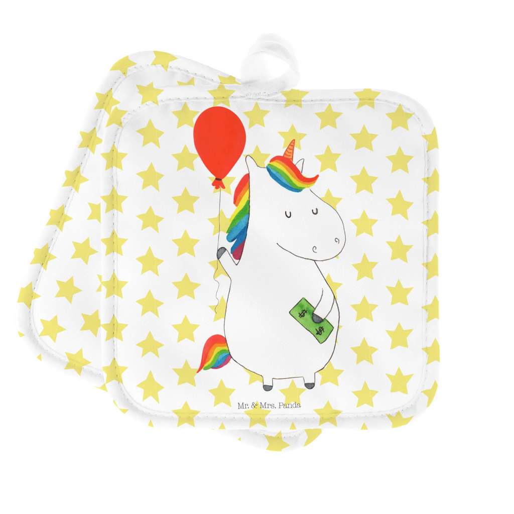 2-elementowy zestaw podkładek pod garnki Jednorożec Balon Topfuntersetzer, Topflappen Set, Topfhandschuh, Topflappen mit Spruch, Ofenhandschuh, Topflappenset, Schöne Topflappen, Topfhandschuhe, Topflappen lustig, Topflappen, Topflappen 2er Set, Ofenhandschuhe, Einhorn, Einhörner, Einhorn Deko, Unicorn, Freude, Freundin, Luftballon, Lebenslust, Geschenk, Geld