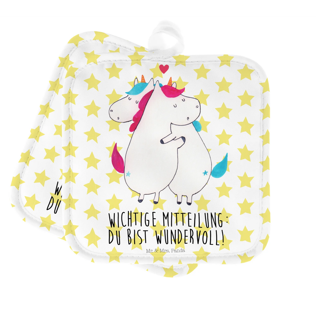 2-elementowy zestaw podkładek pod garnki jednorożec Wiadomość topfhalter, Topflappenset, 2er Set Topflappen, Topfuntersetzer, Topfhandschuhe, Topflappen Set, Topflappen, Topflappen 2er Set, Einhörner, Einhorn Deko, Unicorn, Einhorn, Geschenk, Lustig, Spruch, Liebe, Ehe, Witzig, Valentinstag, Valentine, Partner