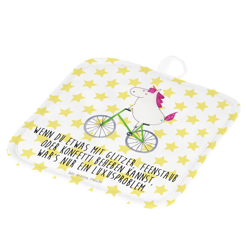 2-elementowy zestaw podkładek pod garnki Jednorożec Rowerzysta Jednorożec, jednorożce, dekoracje jednorożca, jednorożec