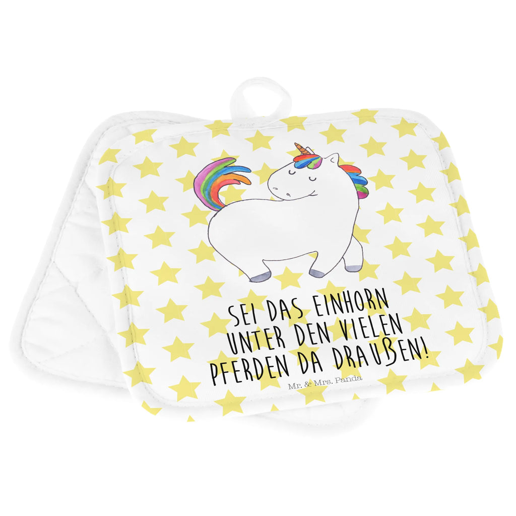 2-elementowy zestaw podkładek pod garnki jednorożec dumnie kroczyć Topflappen Set, 2er Set Topflappen, Topfhandschuhe, Topflappenset, Topflappen 2er Set, topfhalter, Topflappen, Topfuntersetzer, Einhörner, Einhorn Deko, Unicorn, Einhorn, Reiter, Reiten, Stolz, Anders, Geschenk, Freundin, Pferd, Bunt