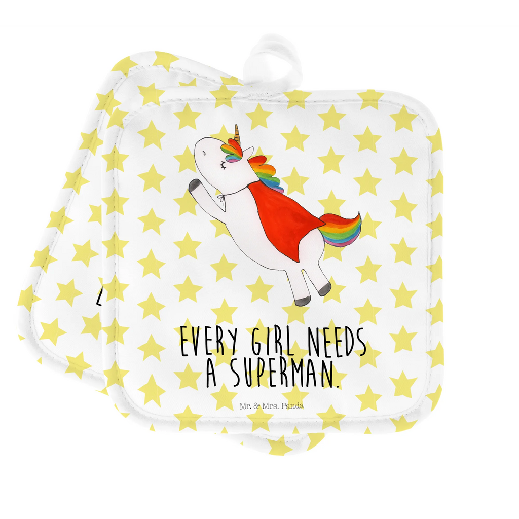 2-elementowy zestaw podkładek pod garnki Jednorożec Super Ofenhandschuh, Topflappen, Topflappen lustig, Topflappen mit Spruch, Topflappen 2er Set, Topfhandschuhe, Topfhandschuh, Topflappenset, Schöne Topflappen, Topfuntersetzer, Topflappen Set, Ofenhandschuhe, Einhorn, Einhörner, Einhorn Deko, Unicorn, Geschenk, Superheld, Mädchen, Girl, Traummann, Held, Freundin