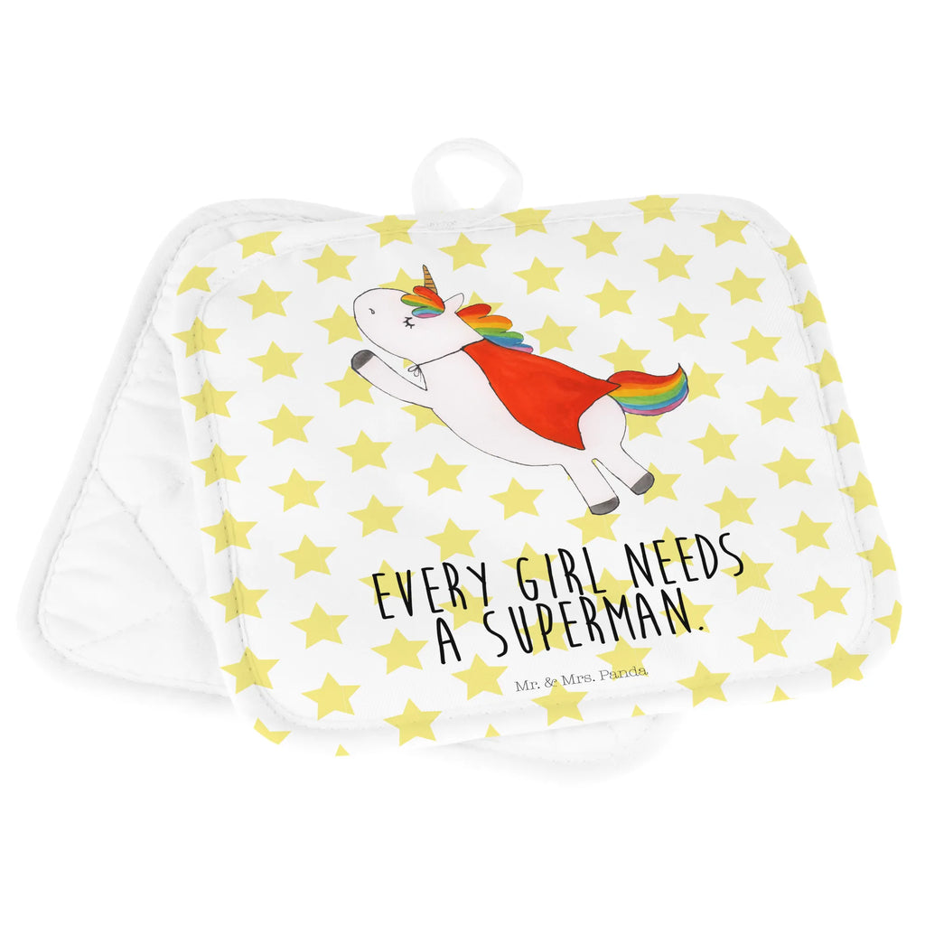 2-elementowy zestaw podkładek pod garnki Jednorożec Super Ofenhandschuh, Topflappen, Topflappen lustig, Topflappen mit Spruch, Topflappen 2er Set, Topfhandschuhe, Topfhandschuh, Topflappenset, Schöne Topflappen, Topfuntersetzer, Topflappen Set, Ofenhandschuhe, Einhorn, Einhörner, Einhorn Deko, Unicorn, Geschenk, Superheld, Mädchen, Girl, Traummann, Held, Freundin