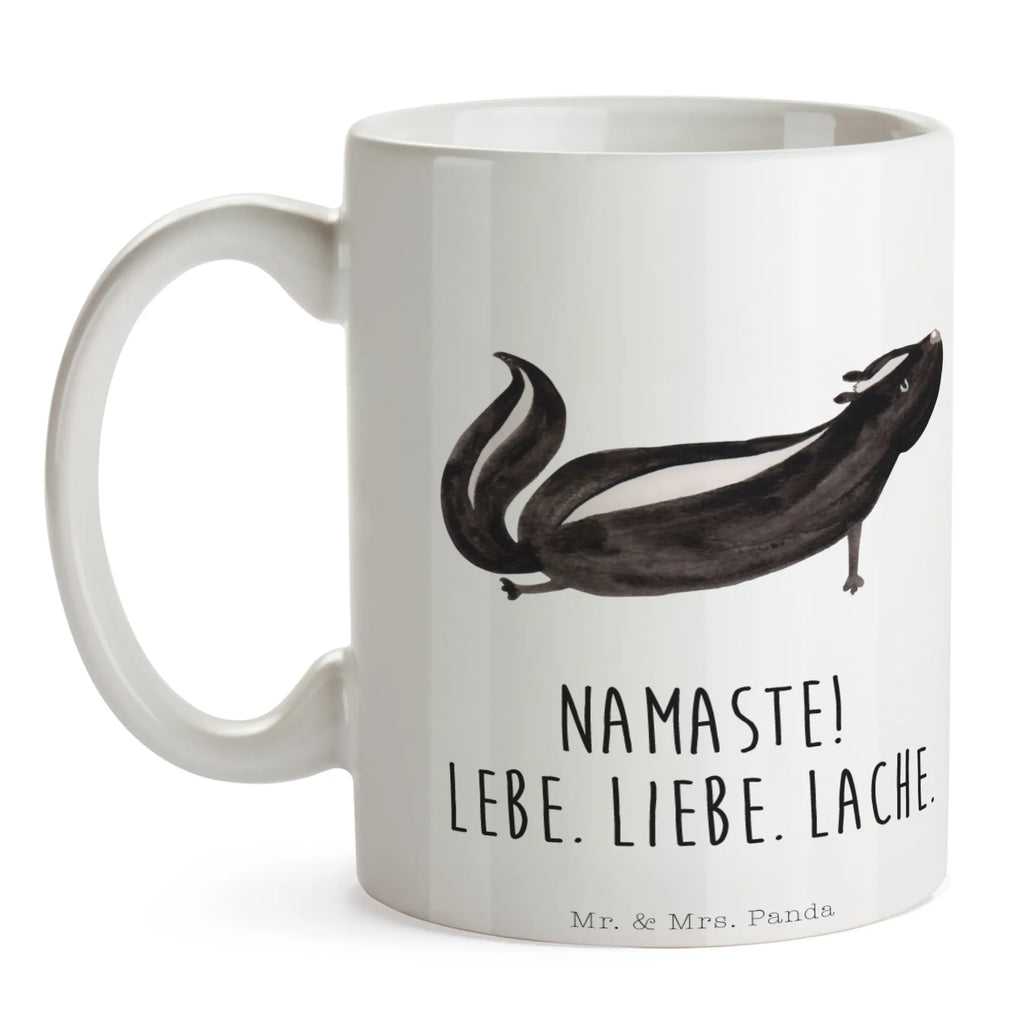 Mug skunk yoga coffee mug, ceramic mug, gift mug, tea mug, personalized mug, mug with designs, novelty mug, mug, mug with quotes, porcelain mug, custom mug, office mug, latte mug, Skunk, Wild animal, Love, Yoga, Namaste, Stinky, Predator, Laugh, Stinker, Live
