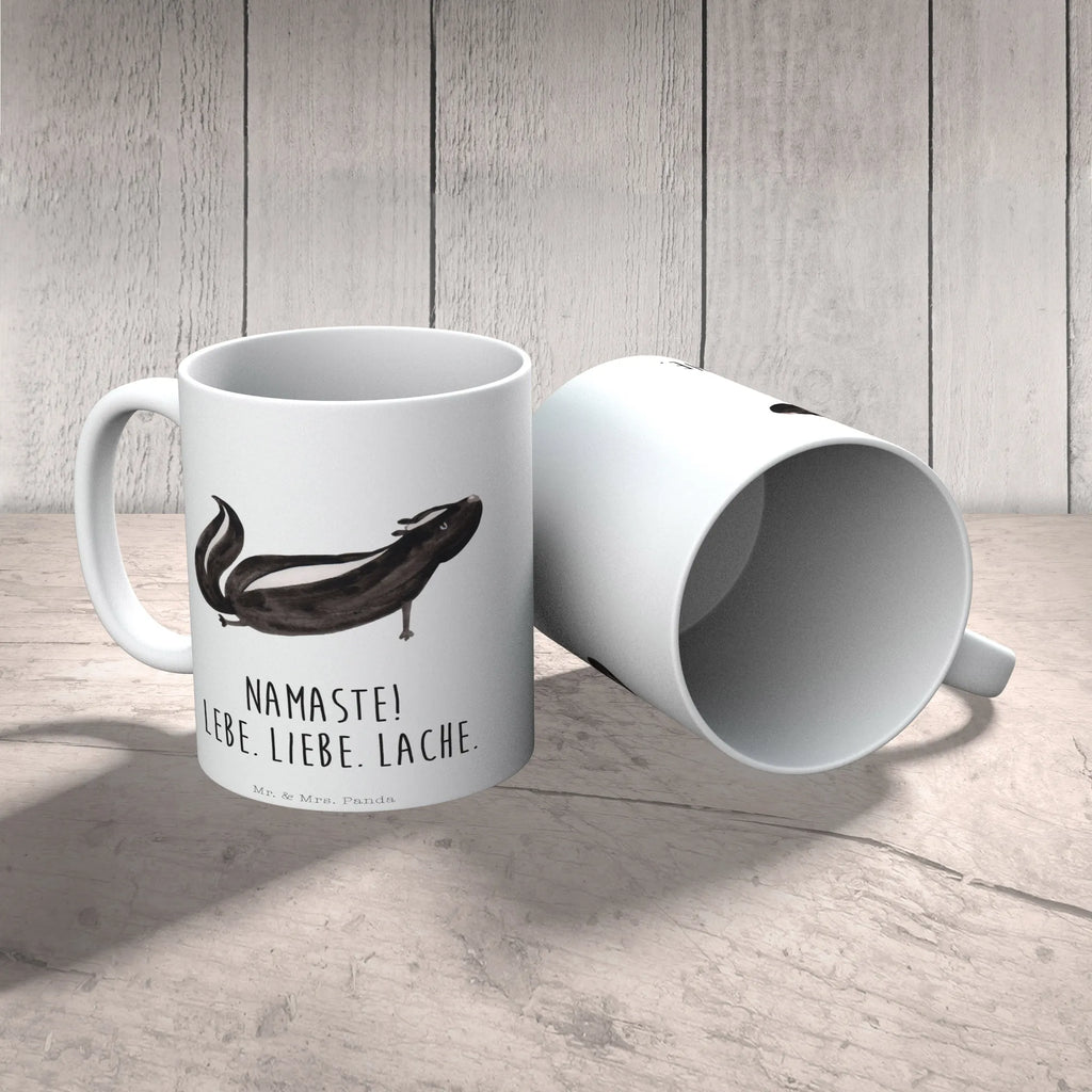 Mug skunk yoga coffee mug, ceramic mug, gift mug, tea mug, personalized mug, mug with designs, novelty mug, mug, mug with quotes, porcelain mug, custom mug, office mug, latte mug, Skunk, Wild animal, Love, Yoga, Namaste, Stinky, Predator, Laugh, Stinker, Live
