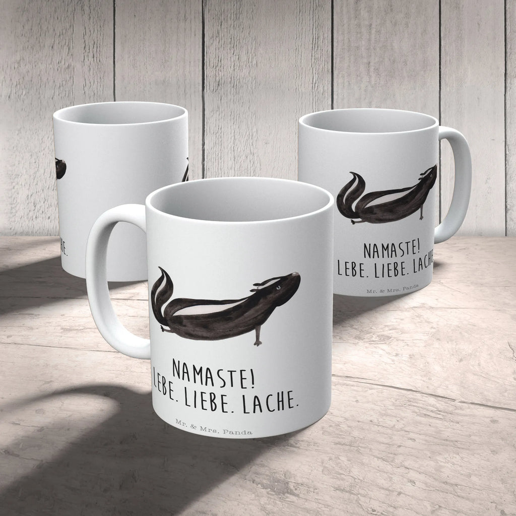 Mug skunk yoga coffee mug, ceramic mug, gift mug, tea mug, personalized mug, mug with designs, novelty mug, mug, mug with quotes, porcelain mug, custom mug, office mug, latte mug, Skunk, Wild animal, Love, Yoga, Namaste, Stinky, Predator, Laugh, Stinker, Live