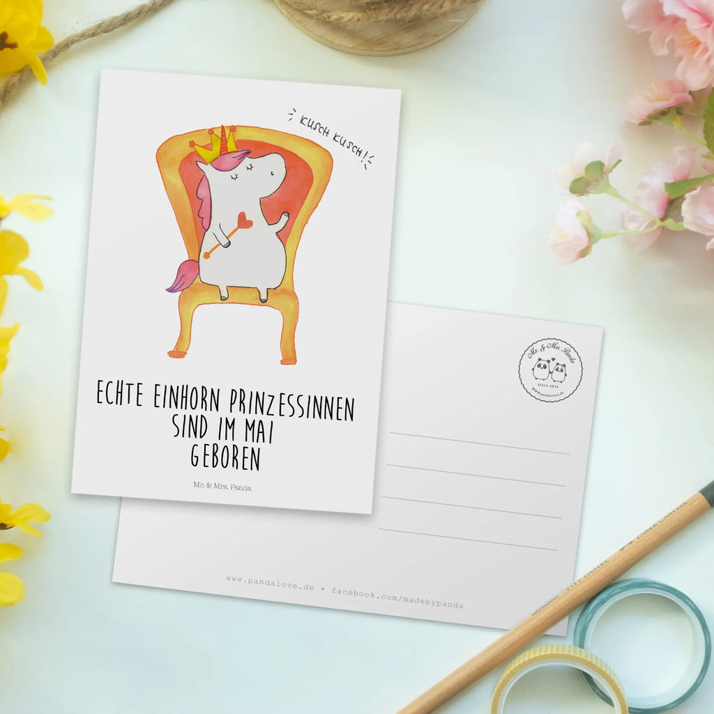 Postkarte Mai Postkarte, bildkarte, Kunstkarten, einzelkarte, Motivkarte, Grußkarte, Designkarte, spruchkarte, Ansichtskarten, Fotokarte, Ansichtskarte, Postkarten, kunstkarte, Unicorn, Einhorn, Einhörner, Einhorn Deko, Geschenk, Geburtstagsgeschenk, Geburtstag, Prinzessin, Monat