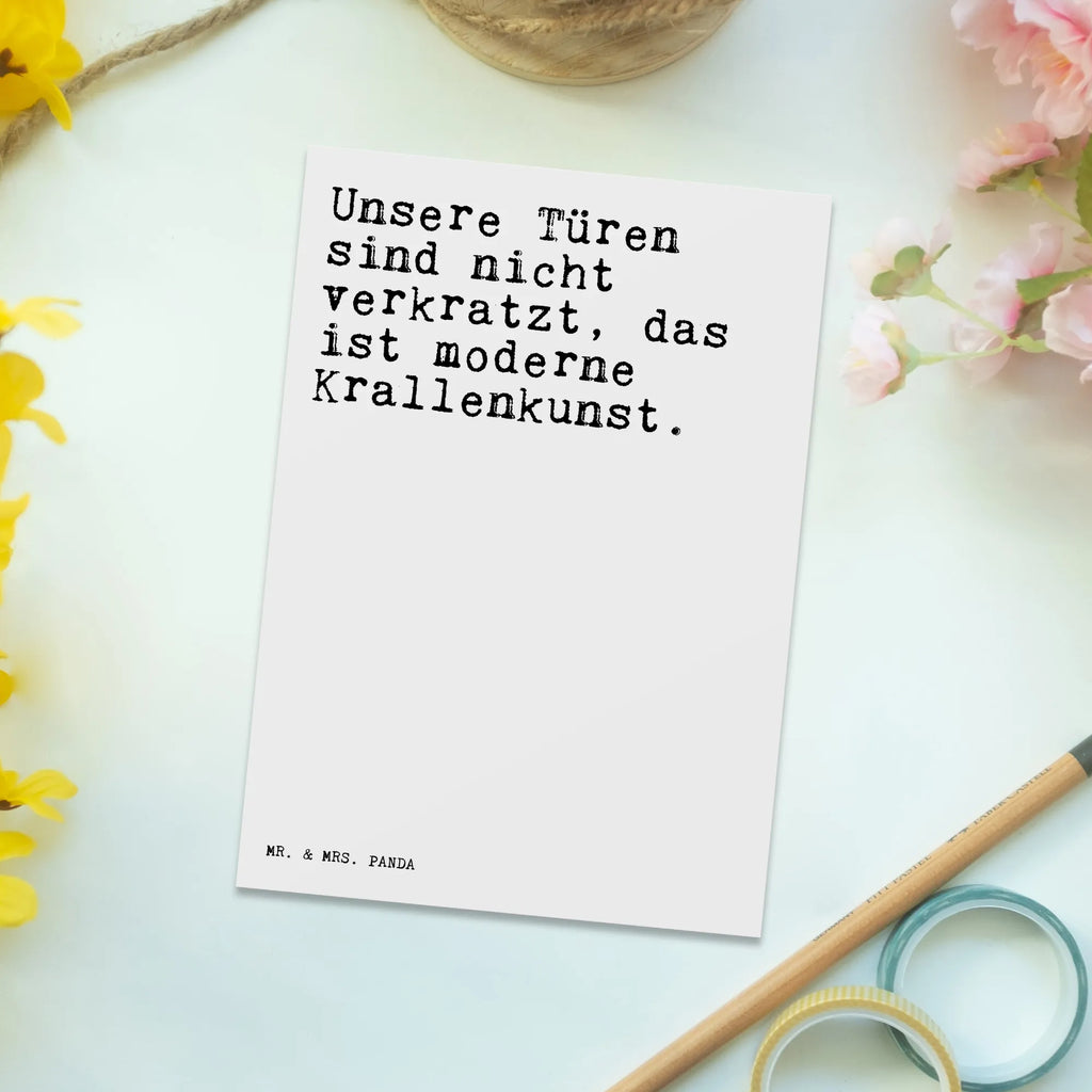 Postkarte Unsere Türen sind nicht... Einladungskarte, Ansichtskarten, Grußkarte, Karte, Ansichtskarte, Geschenkkarte, Einladung, Einladung Geburtstag, Dankeskarte, Postkarte, Geburtstagskarte, Einladungskarten Geburtstag, Spruch, Sprüche, lustige Sprüche, Weisheiten, Zitate, Spruch Geschenke, Spruch Sprüche Weisheiten Zitate Lustig Weisheit Worte