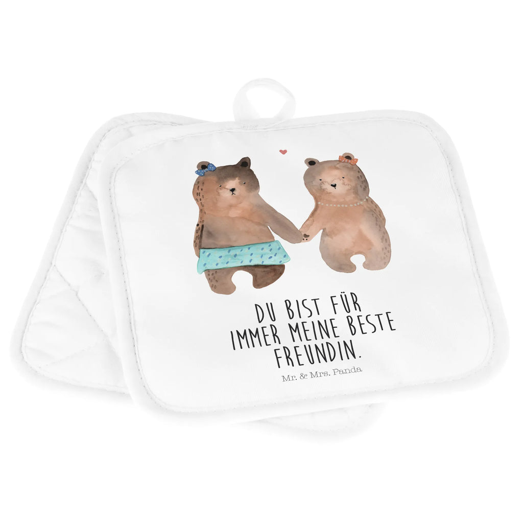 2er Set Topflappen  Bär Freundin Topflappen 2er Set, Topflappenset, 2er Set Topflappen, Topflappen, Topfuntersetzer, Topflappen Set, topfhalter, Topfhandschuhe, Bär, Teddy, Teddybär, Bär Freundin Beste Freund Liebe Liebesbeweis Verliebt Kumpel Kumpeliene