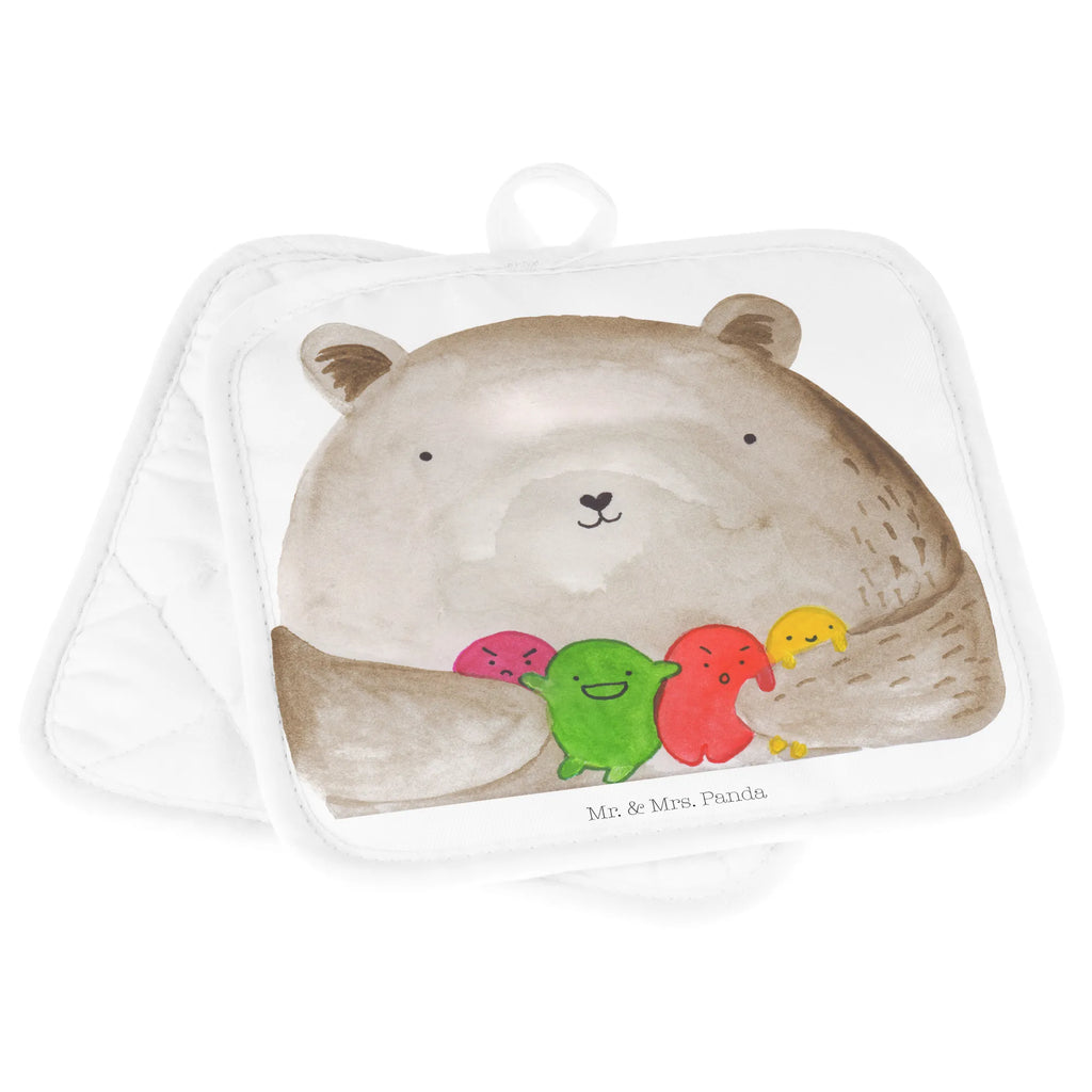 Pot holder bear Feeling potholders, oven cloth set, oven mitts, cooking, baking, oven glove, set, gloves, kitchen, bear, teddy, teddy bear, cuddly toy, Bear, Madness