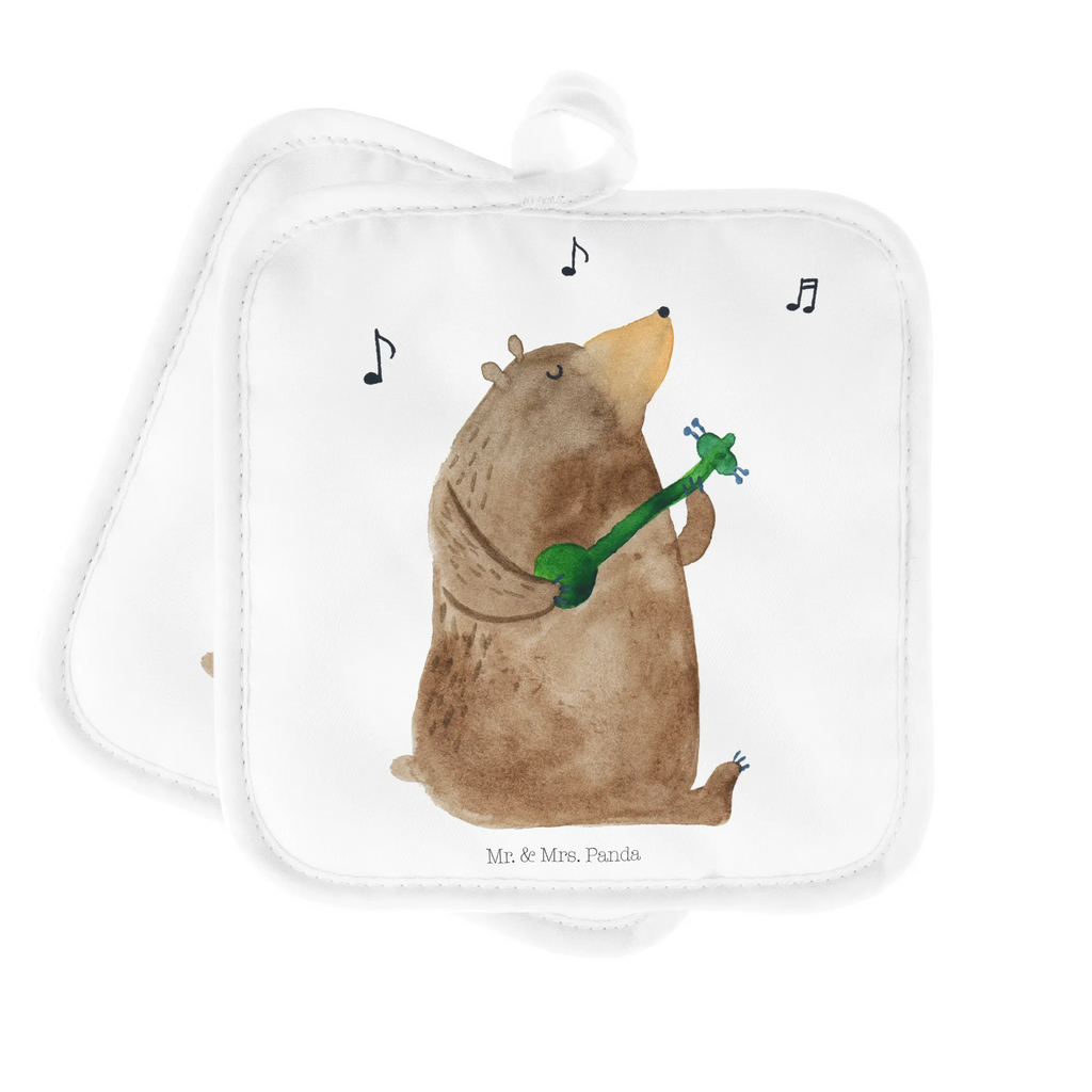 Pot holder bear guitar Topfuntersetzer, Topfhandschuhe, topfhalter, Topflappen 2er Set, 2er Set Topflappen, Topflappenset, Topflappen, Topflappen Set, Bär, Teddy, Teddybär