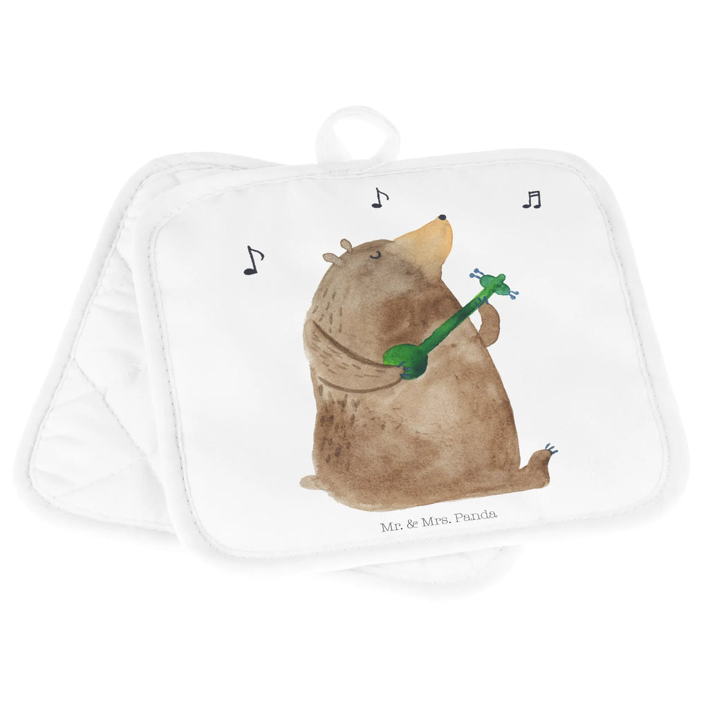 Pot holder bear guitar Topfuntersetzer, Topfhandschuhe, topfhalter, Topflappen 2er Set, 2er Set Topflappen, Topflappenset, Topflappen, Topflappen Set, Bär, Teddy, Teddybär