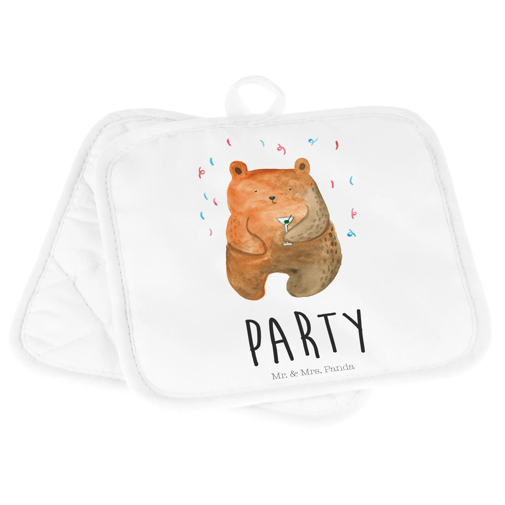 2er Set Topflappen  Bär Party Topflappenset, Topflappen Set, Topflappen 2er Set, Topflappen, 2er Set Topflappen, topfhalter, Topfuntersetzer, Topfhandschuhe, Bär, Teddy, Teddybär, Lustig, Geschenk, Abfeiern, Mitbringsel, Party, Geburtstag, Geburtstagsgeschenk, Feiern, Gute Laune