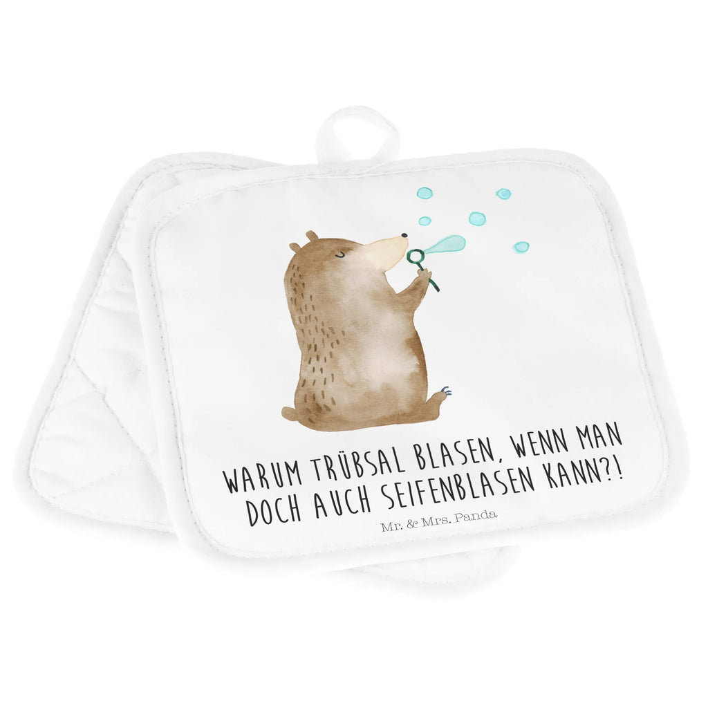 2er Set Topflappen  Bär Seifenblasen Topflappen Set, Topflappen lustig, Ofenhandschuh, Topflappenset, Topfhandschuhe, Topfuntersetzer, Topflappen, Schöne Topflappen, Topflappen 2er Set, Topflappen mit Spruch, Ofenhandschuhe, Topfhandschuh, Bär, Teddy, Teddybär, Seifenblasen Bär Lustig Sein Glücklich Traurig Happy