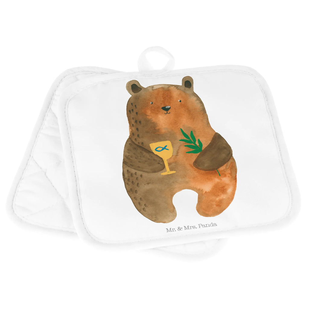 2er Set Topflappen  Bär Konfirmation topfhalter, Topflappenset, Topfuntersetzer, 2er Set Topflappen, Topfhandschuhe, Topflappen 2er Set, Topflappen, Topflappen Set, Bär, Teddy, Teddybär, Kirche, Gottesdienst, Evangelisch, Konfirmation