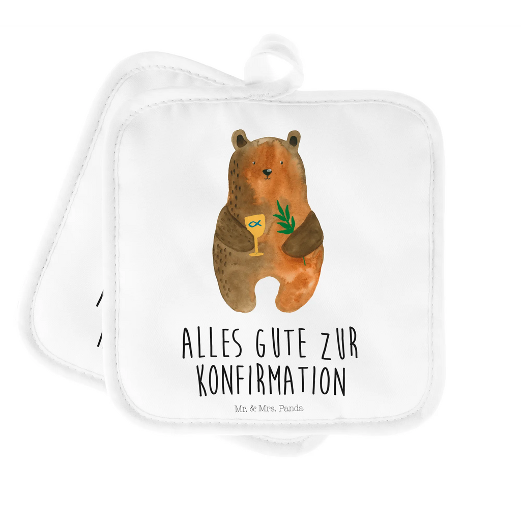 2er Set Topflappen  Bär Konfirmation topfhalter, Topflappenset, Topfuntersetzer, 2er Set Topflappen, Topfhandschuhe, Topflappen 2er Set, Topflappen, Topflappen Set, Bär, Teddy, Teddybär, Kirche, Gottesdienst, Evangelisch, Konfirmation