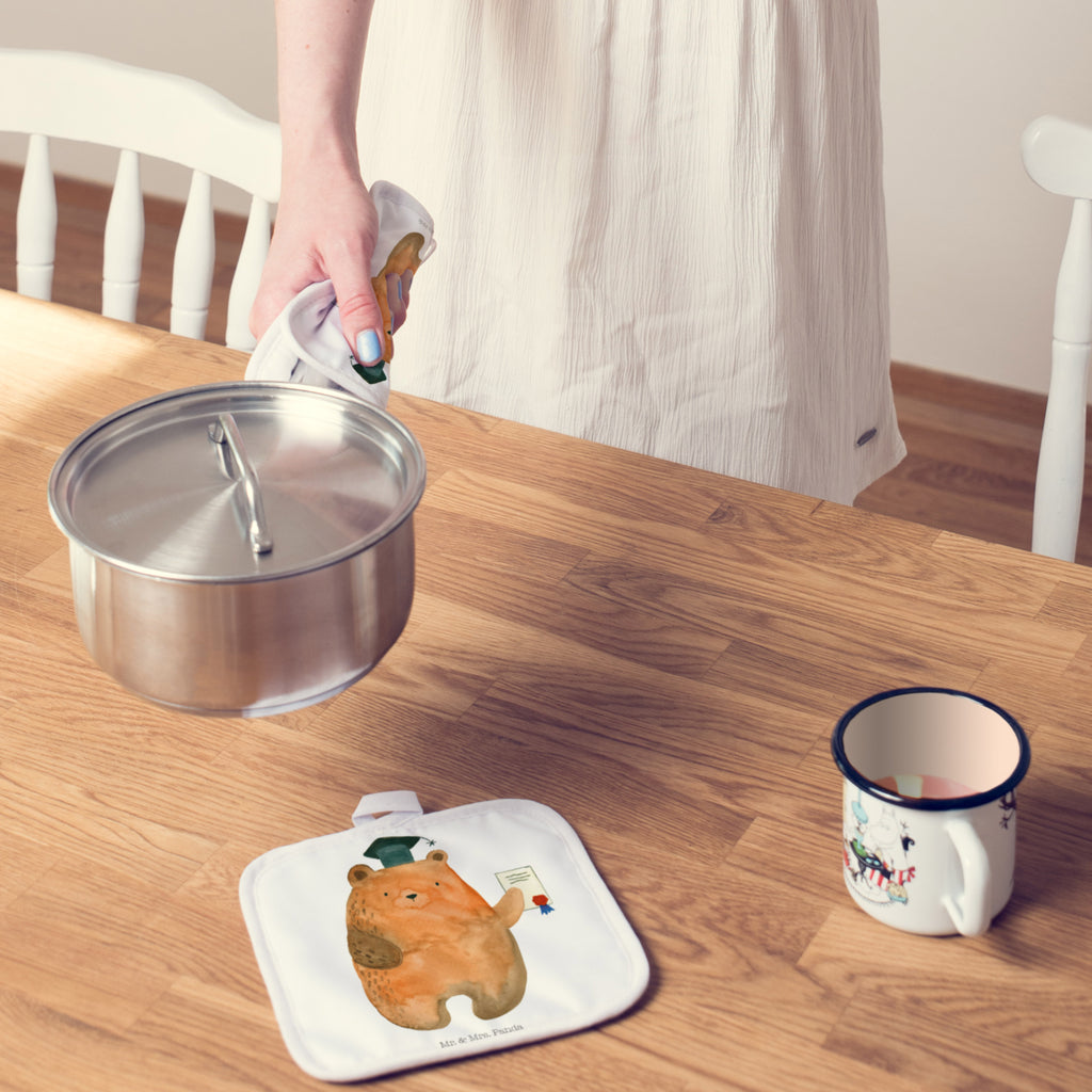 2-elementowy zestaw podkładek pod garnki Niedźwiedź Egzamin Topflappen 2er Set, 2er Set Topflappen, Topfhandschuhe, Topfuntersetzer, Topflappen, topfhalter, Topflappenset, Topflappen Set, Bär, Teddy, Teddybär, Prüfungen, Zeugnis, Abitur, Abschluss, Prüfung Bestanden, Abschlusszeugnis